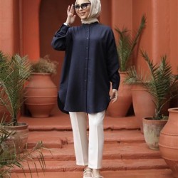 ADA GÖMLEK LACİVERT