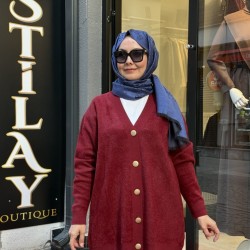 BASİC YUMOŞ HIRKA BORDO