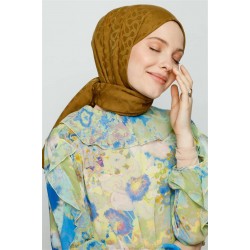 PAS YEŞİLİ BLOOM DESEN ŞAL 