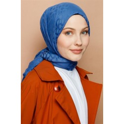 İNDİGO BLOOM DESEN ŞAL 