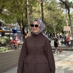 CEP DETAYLI ÇITÇITLI KAP KAHVE