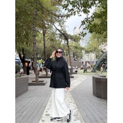 CEP DETAYLI ÇITÇITLI KAP SİYAH