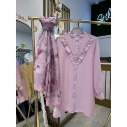 ELSA GÖMLEK SOFT PEMBE