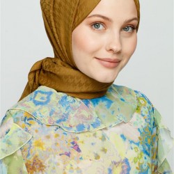 PAS YEŞİLİ KAZAYAĞI DESEN ŞAL