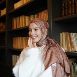 MOCHA KAZAYAĞI DESEN İPEKSİ JAKAR ŞAL