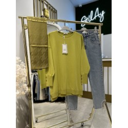 KOLU DÜĞMELİ TUNİK YAĞ YEŞİLİ