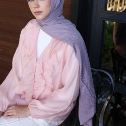 LOGO DESEN ŞAL SİSLİ LİLA