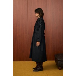 LİZBON TRENÇ SİYAH MRW