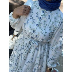 MİMOZA ELBİSE İNDİGO