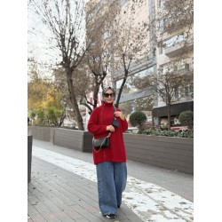 OPS POP TRİKO KAZAK KIRMIZI