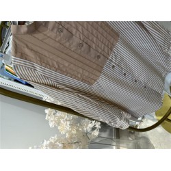 PERU ÇİZGİLİ GÖMLEK KAHVE