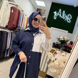 LACİVERT JASMİN GÖMLEK