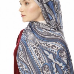 RETRO DESEN ŞAL FIRTINA GRİ