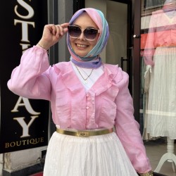 ROMANTİK BLUZ PEMBE