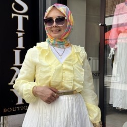 ROMANTİK BLUZ SARI