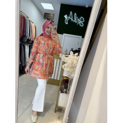 İPEK DESENLİ GÖMLEK