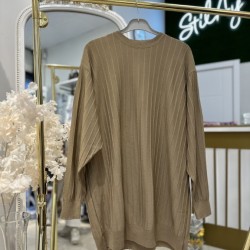 SOĞUK İPLİK MERSERİZE TUNİK CAMEL