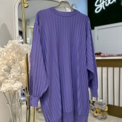 SOĞUK İPLİK MERSERİZE TUNİK LİLA