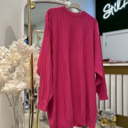 SOĞUK İPLİK MERSERİZE TUNİK FUŞYA 