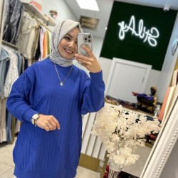 SOĞUK İPLİK MERSERİZE TUNİK SAKS