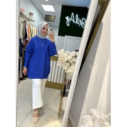 SOĞUK İPLİK MERSERİZE TUNİK SAKS