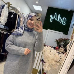 SİMLİ YUMOŞ KAZAK GRİ