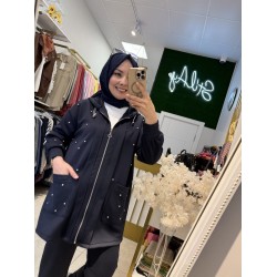 TAŞLI FERMUARLI SCUBA TAKIM LACİVERT