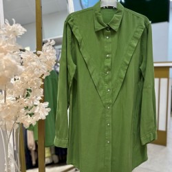 TENSEL GÖMLEK ÇAĞLA YEŞİLİ 7172