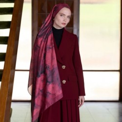 WİNTER BLOOM SOFT ŞAL 3069 BORDO