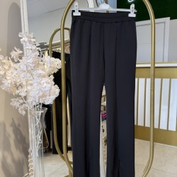 YIRTMAÇLI MODAL PANTOLON SİYAH