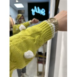 PONPON DETAYLI KAZAK OLİVE