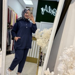 ÇITÇITLI KANGURU CEPLİ SPOR TAKIM LACİVERT