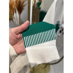 ÇİFT RENKLİ TRİKO KAZAK ZÜMRÜT