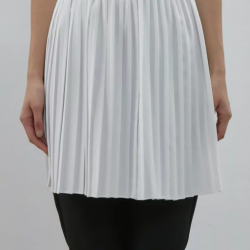 FONKSİYONEL PİLİSE KREP İÇLİK BEYAZ