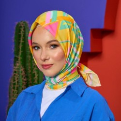 MARRAKECH SOFT EŞARP ÇAY YEŞİLİ GOLD