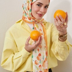 BOTANİK İPEKHAN ŞAL TURUNCU