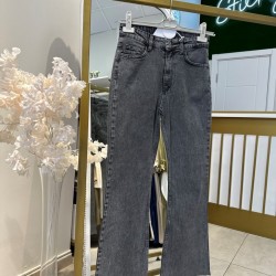 KESİK PAÇA İSPANYOL KOT PANTOLON ANTRASİT