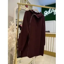 OPS POP TRİKO KAZAK BORDO